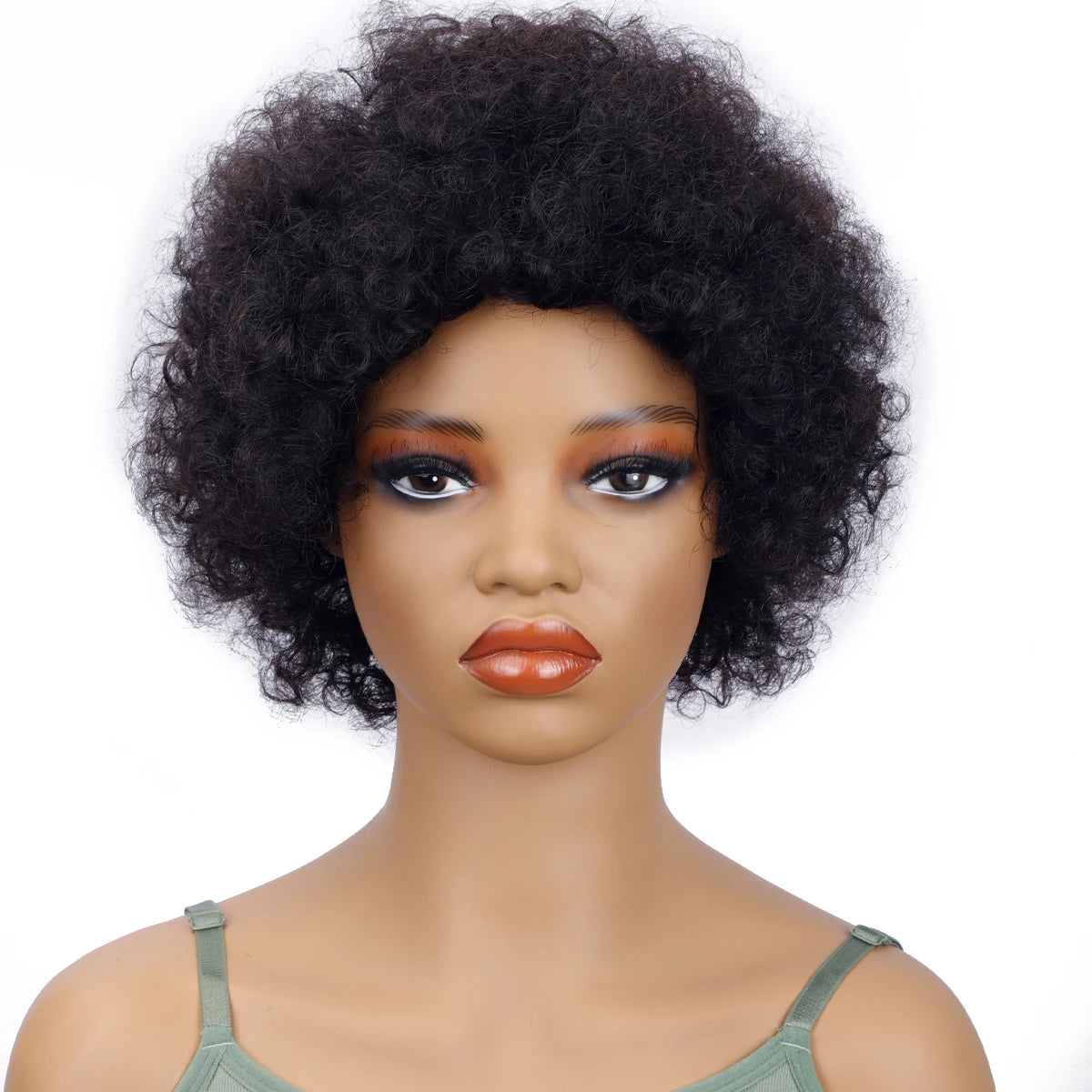 Short Kinky Curly Afro Wig for Women
