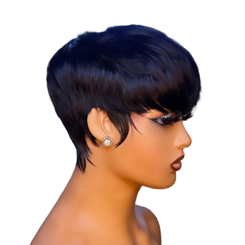 Short Straight Bob Wig with Bangs