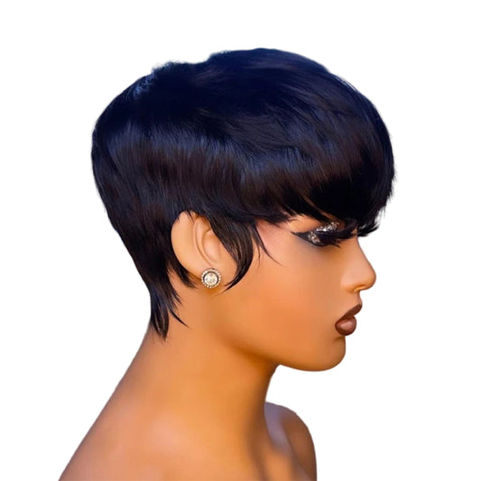 Short Straight Bob Wig with Bangs