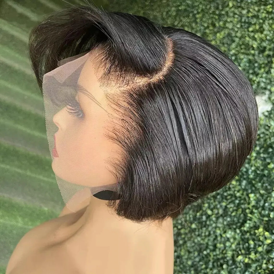 Short Straight Pixie Cut Human Hair Wig