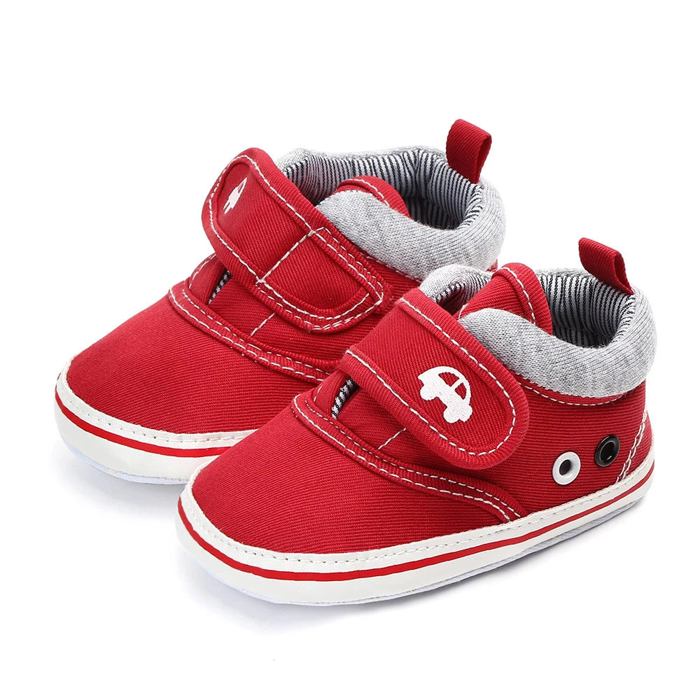 Baby Boys Soft Sole Canvas Sneakers