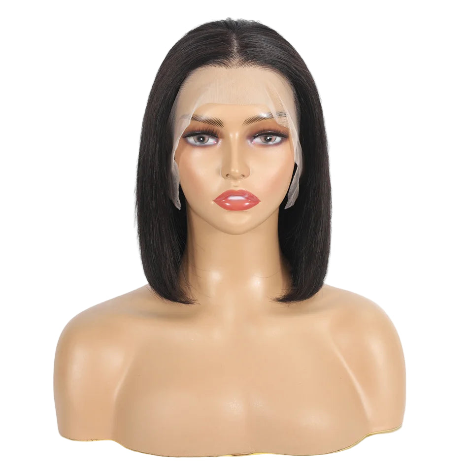 Straight Human Hair Bob – 13x4 Lace Front Wig