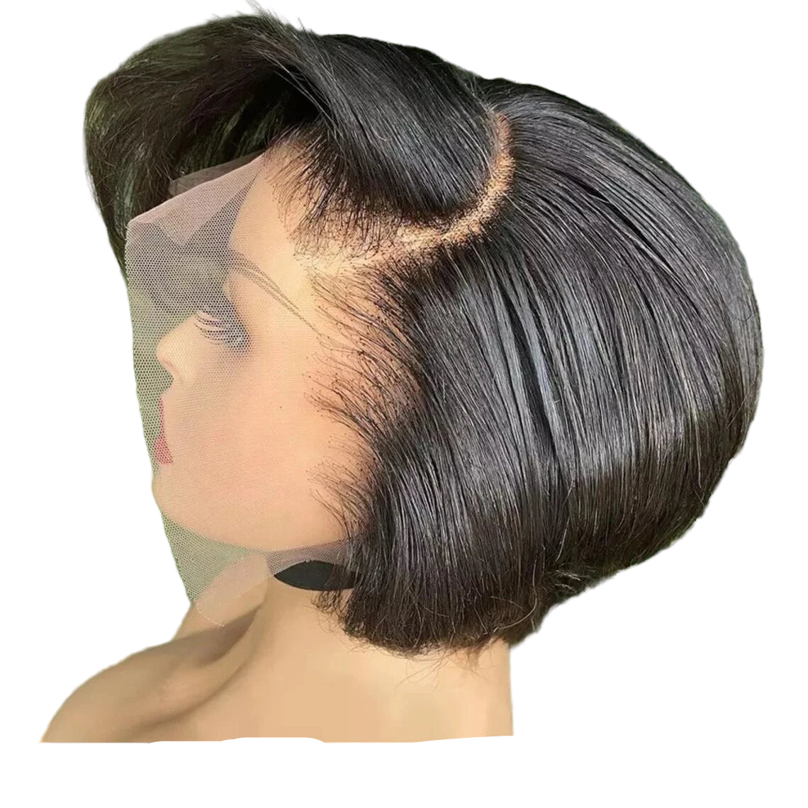 Short Straight Pixie Cut Human Hair Wig