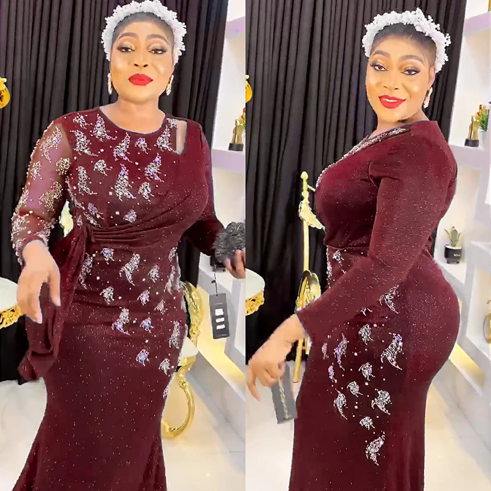 Plus Size African Party Long Dress