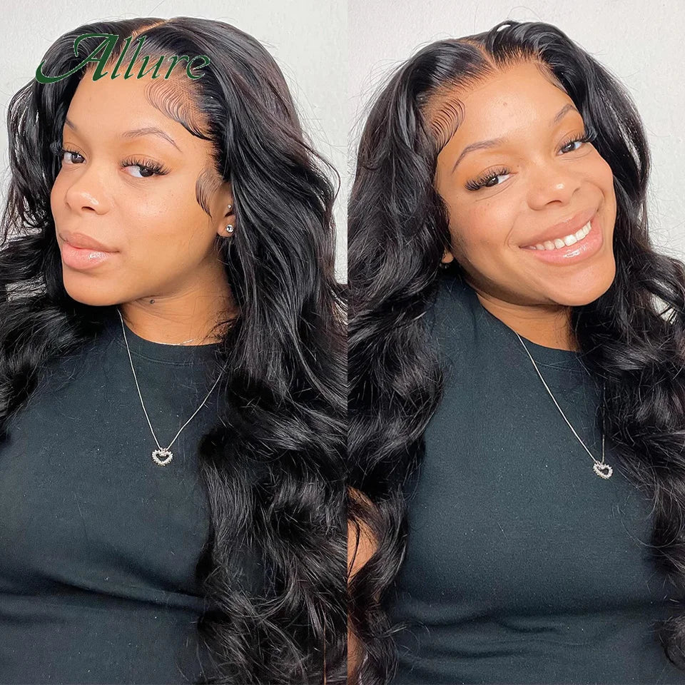 Natural Black Body Wave Human Hair Wig