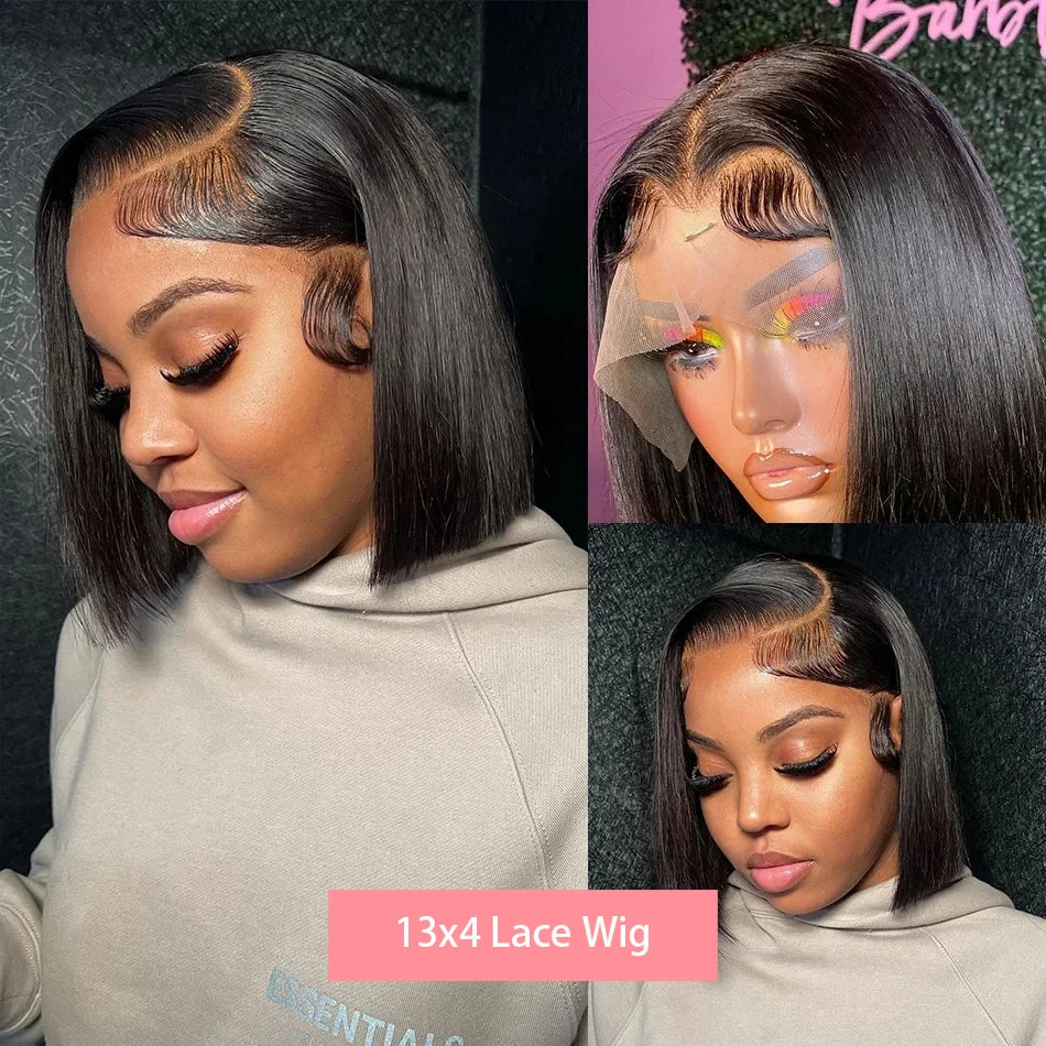 13x4 Straight Lace Frontal Bob Wig