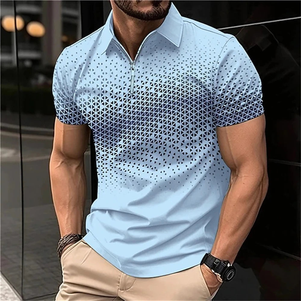 Men’s Summer 3D Polo Shirt