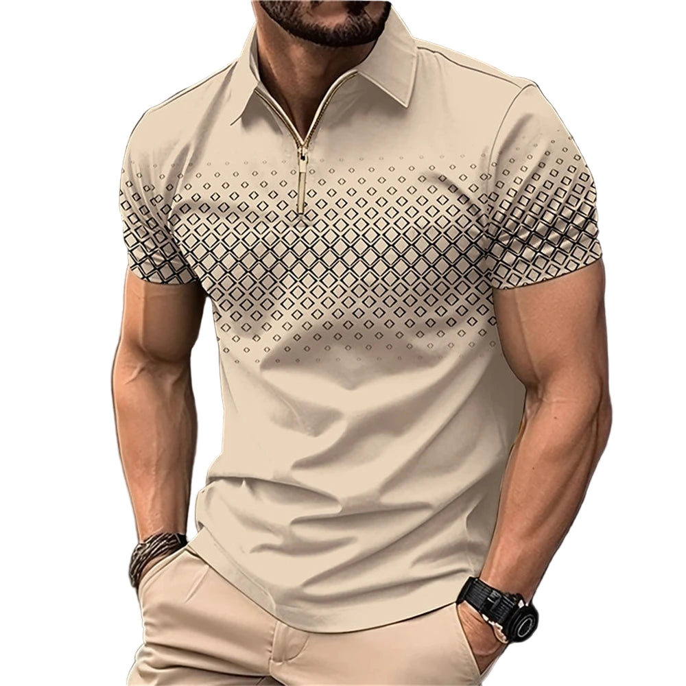 Men’s Summer 3D Polo Shirt