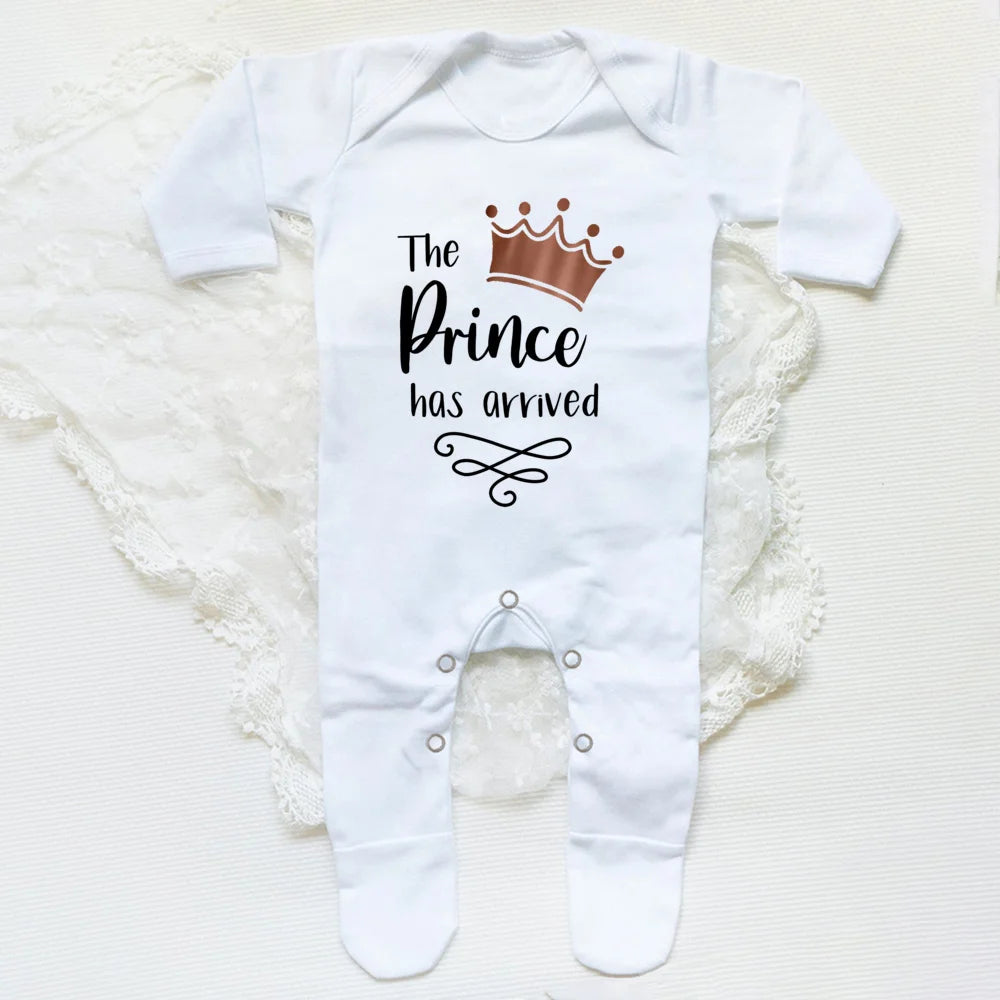 The Prince Has Arrived Newborn Baby Bodysuit