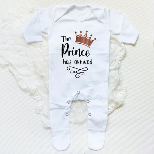 The Prince Has Arrived Newborn Baby Bodysuit