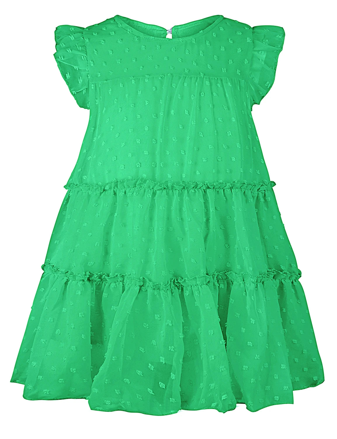 Toddler Girls Ruffle Tiered Loose Fit Dress