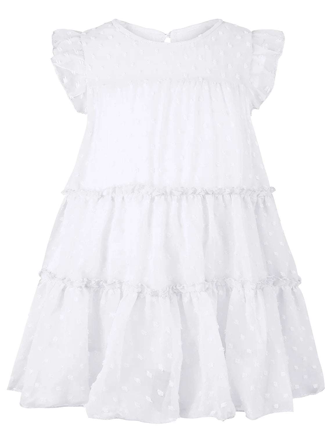 Toddler Girls Ruffle Tiered Loose Fit Dress