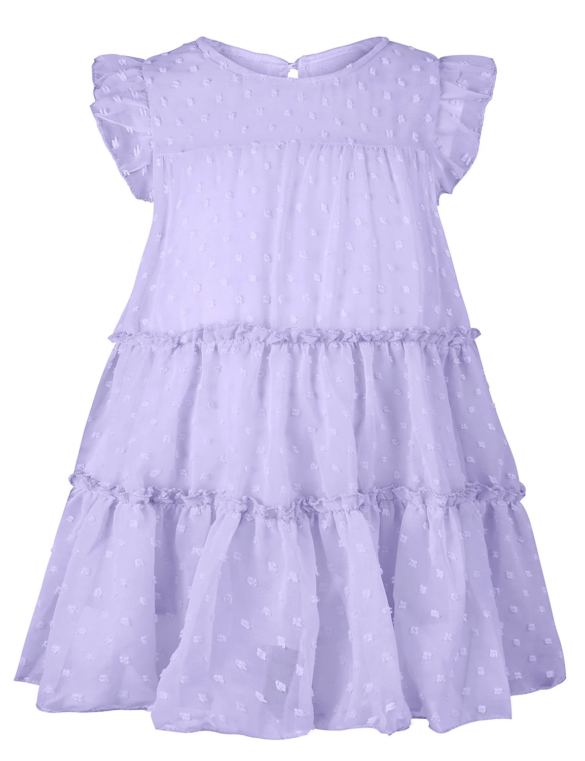 Toddler Girls Ruffle Tiered Loose Fit Dress