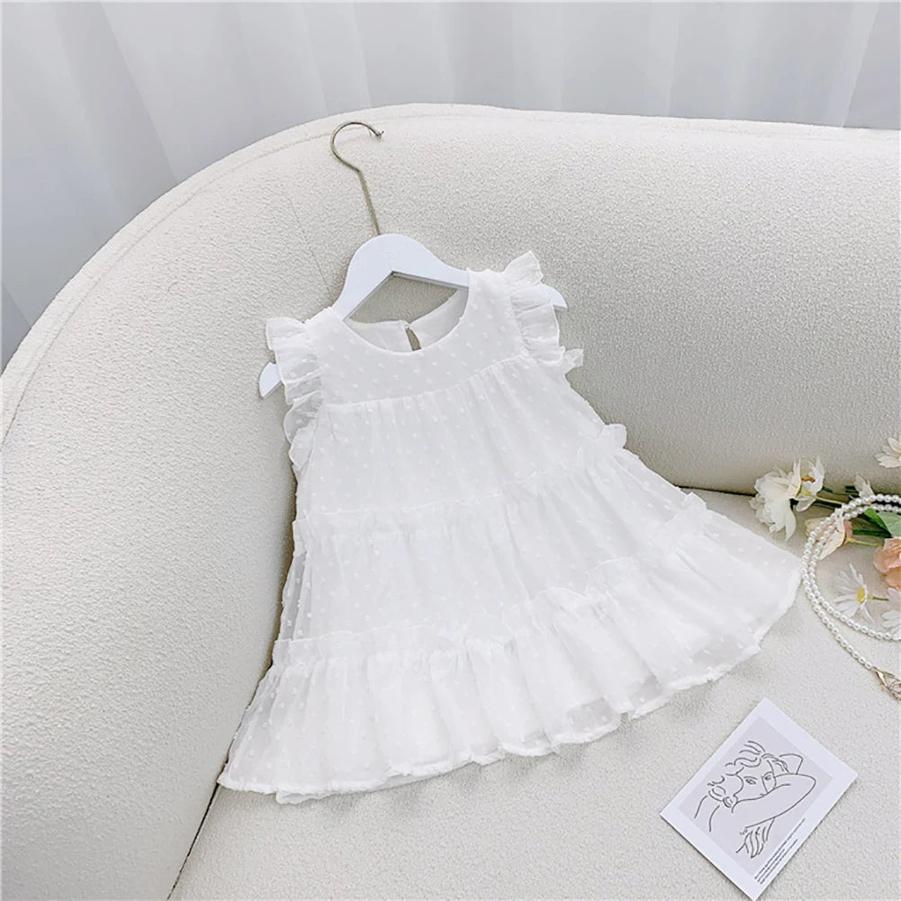 Toddler Girls Ruffle Tiered Loose Fit Dress