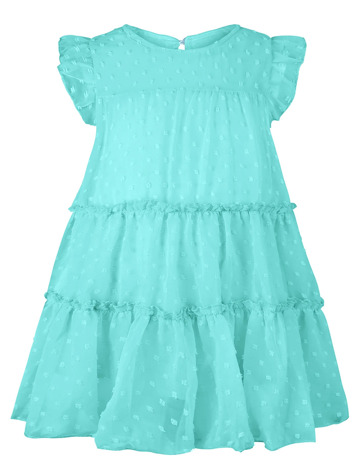 Toddler Girls Ruffle Tiered Loose Fit Dress