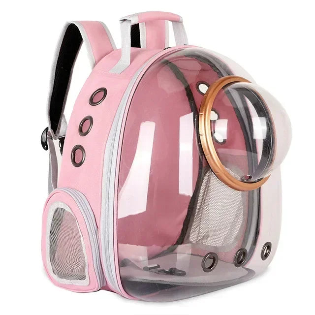 Transparent Capsule Pet Backpack for Cat & Pup