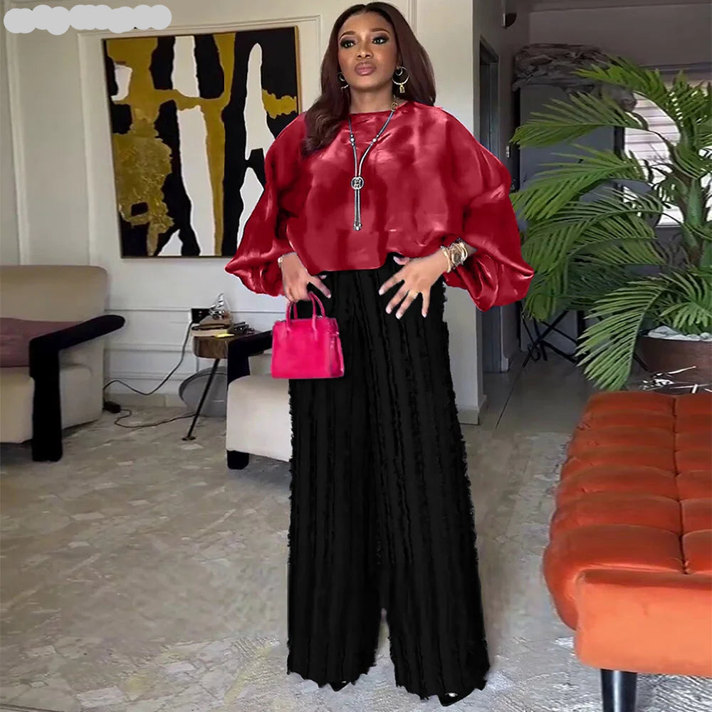 African Two-Piece Pant Set for Women