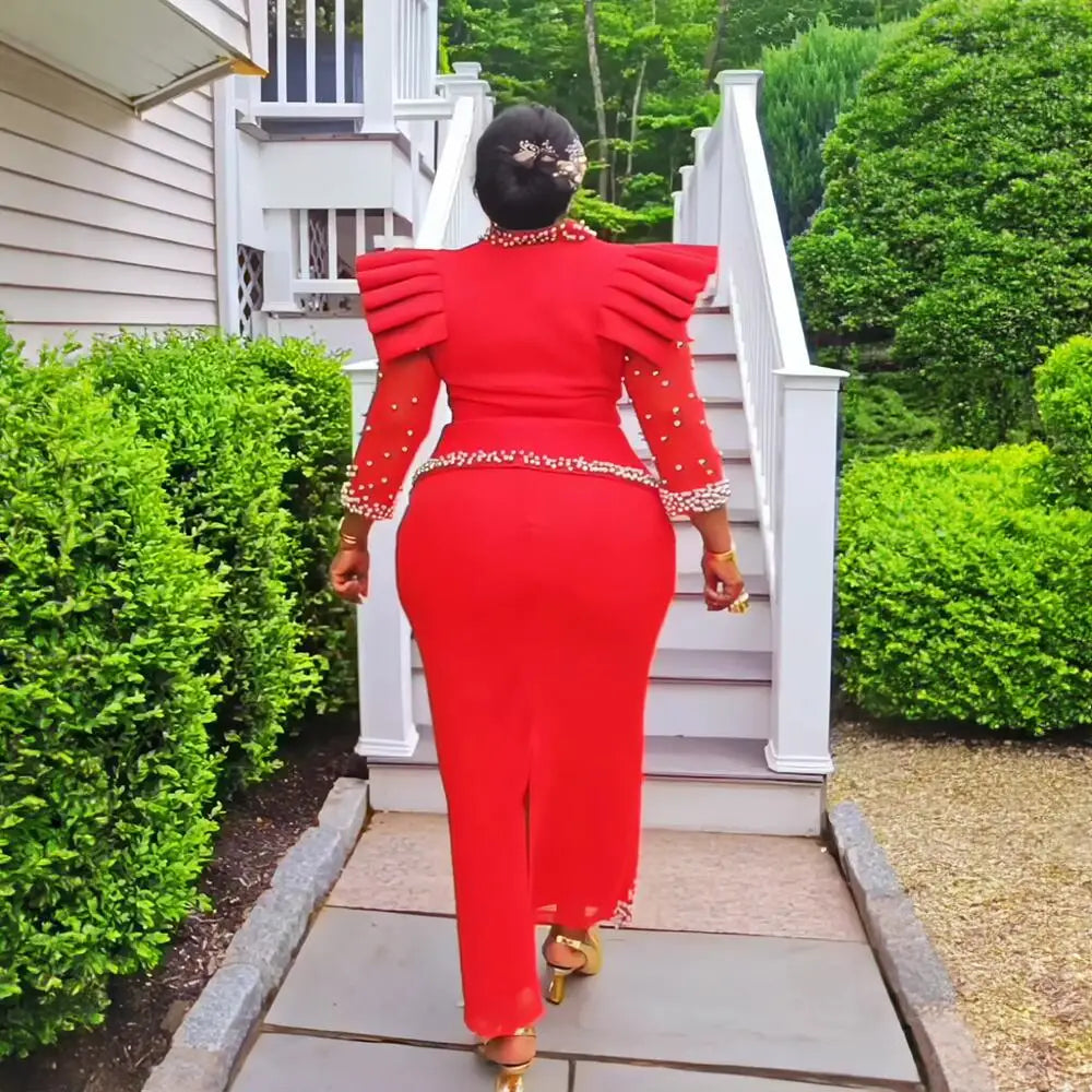 Elegant African Women's Dress Suit