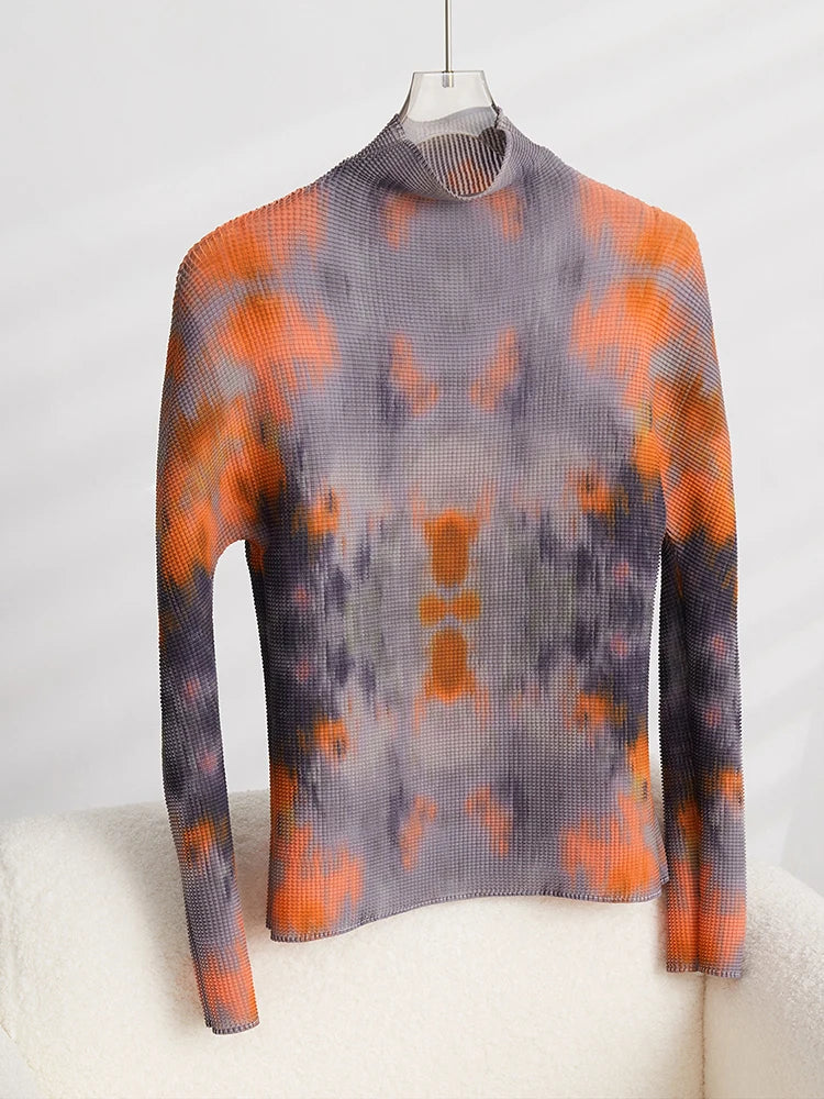 Printed Pleated 2-Piece Skirt Set for Women