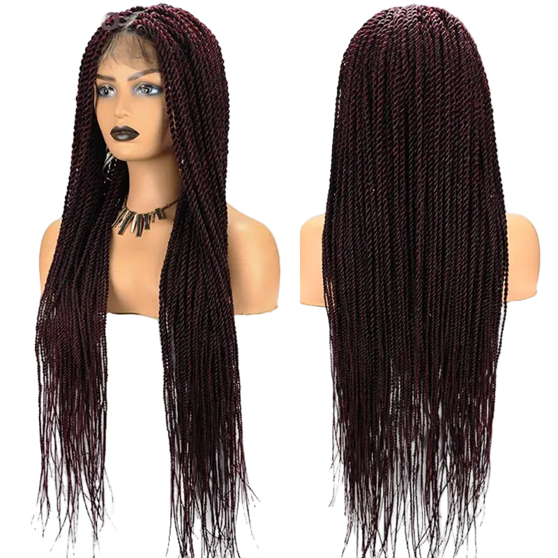 Twist Box Braided Lace Front Wig for Black Women