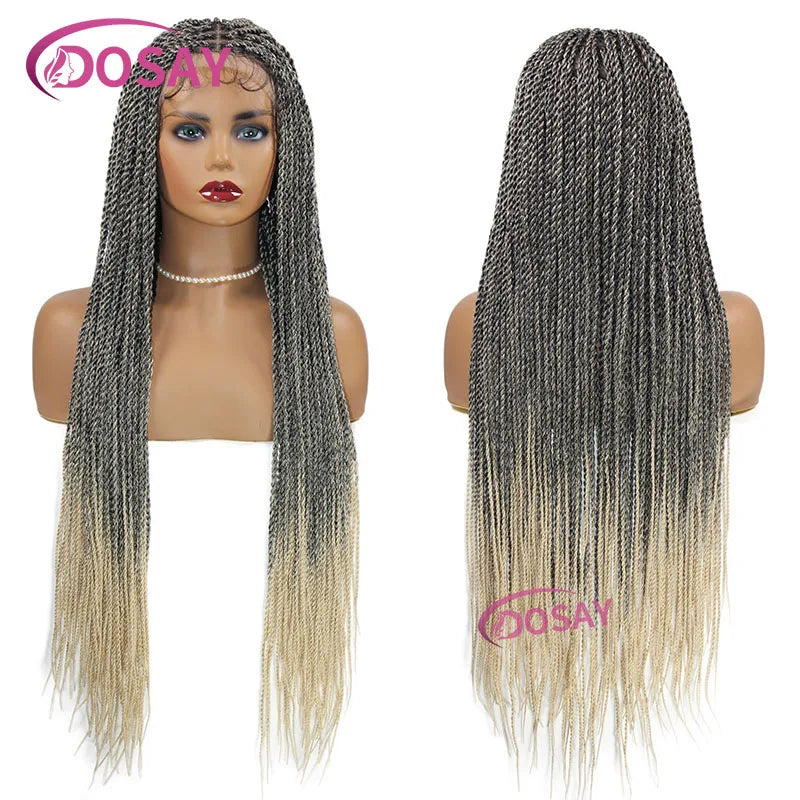 Twist Box Braided Lace Front Wig for Black Women