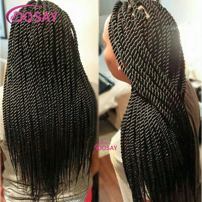 Twist Box Braided Lace Front Wig for Black Women