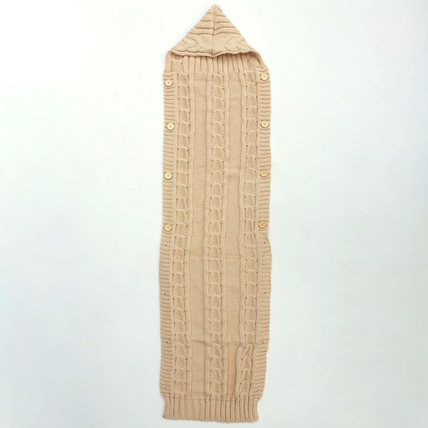 Newborn Baby Knit Swaddle Blanket Wrap Bag