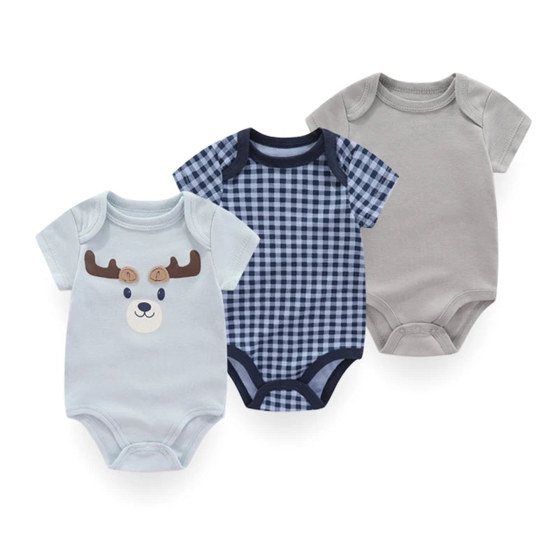 Unisex Baby Bodysuits three-piece