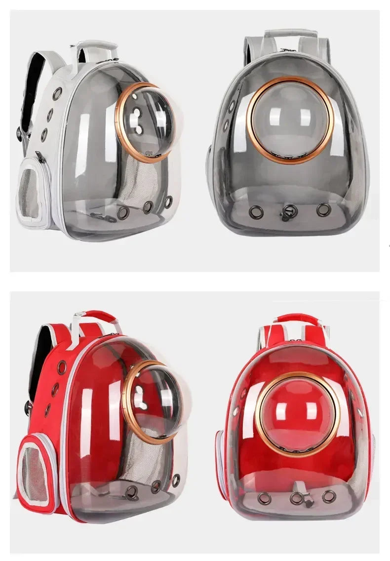 Transparent Capsule Pet Backpack for Cat & Pup