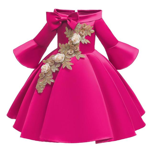 vestido infantil Kids Christmas Dresses For Girl Princess Costume Flower Girls Wedding Dress Children Formal Evening Party Dress