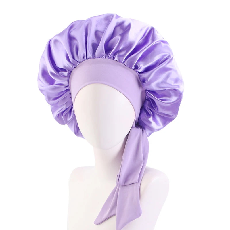 Adjustable Satin Bonnet for Women