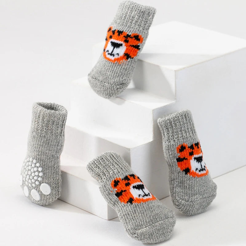 Elastic Warm Pet Socks Non-Slip for Small Dogs
