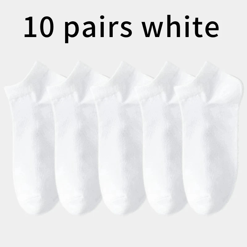 Men’s Striped Sports Ankle Socks (5 Pairs)