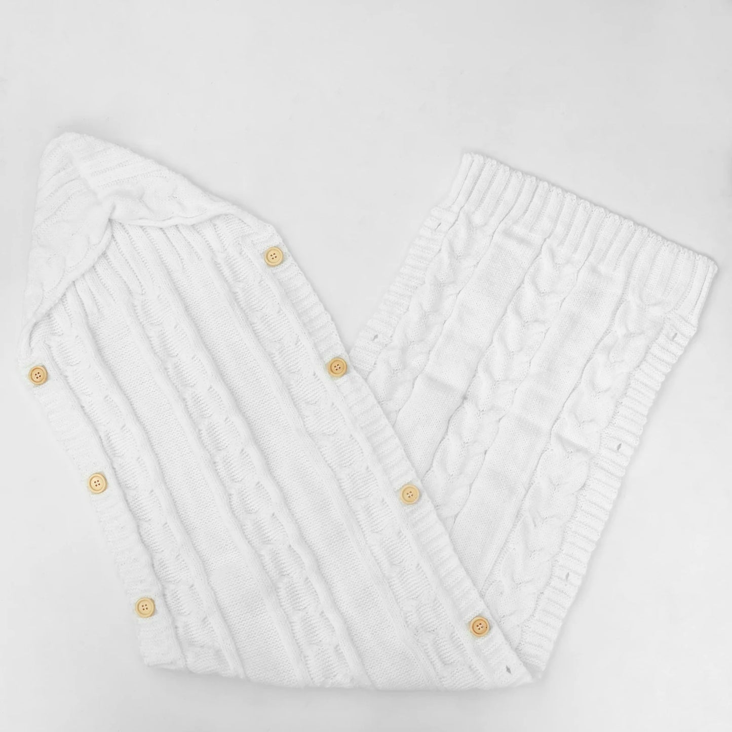 Newborn Baby Knit Swaddle Blanket Wrap Bag