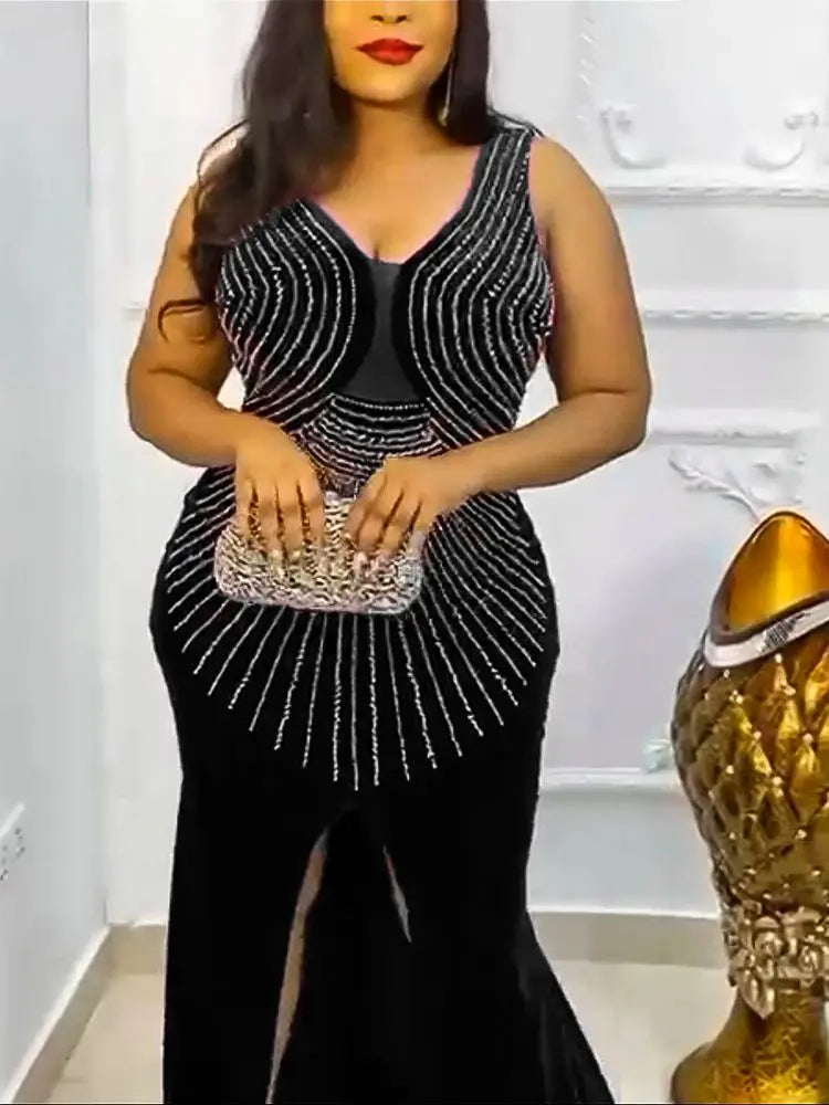 Elegant African Evening Dress