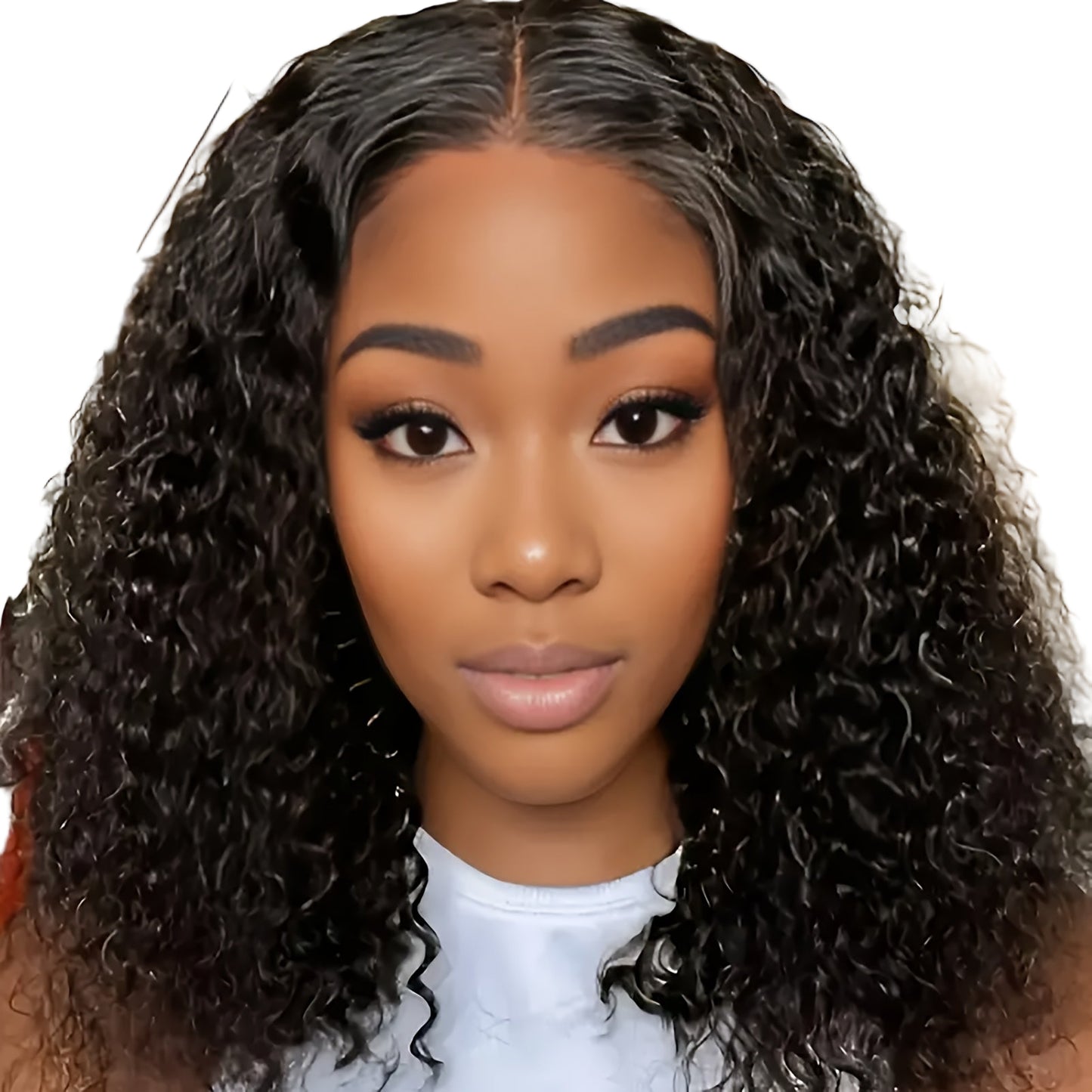 Short Deep Wave Frontal Wig