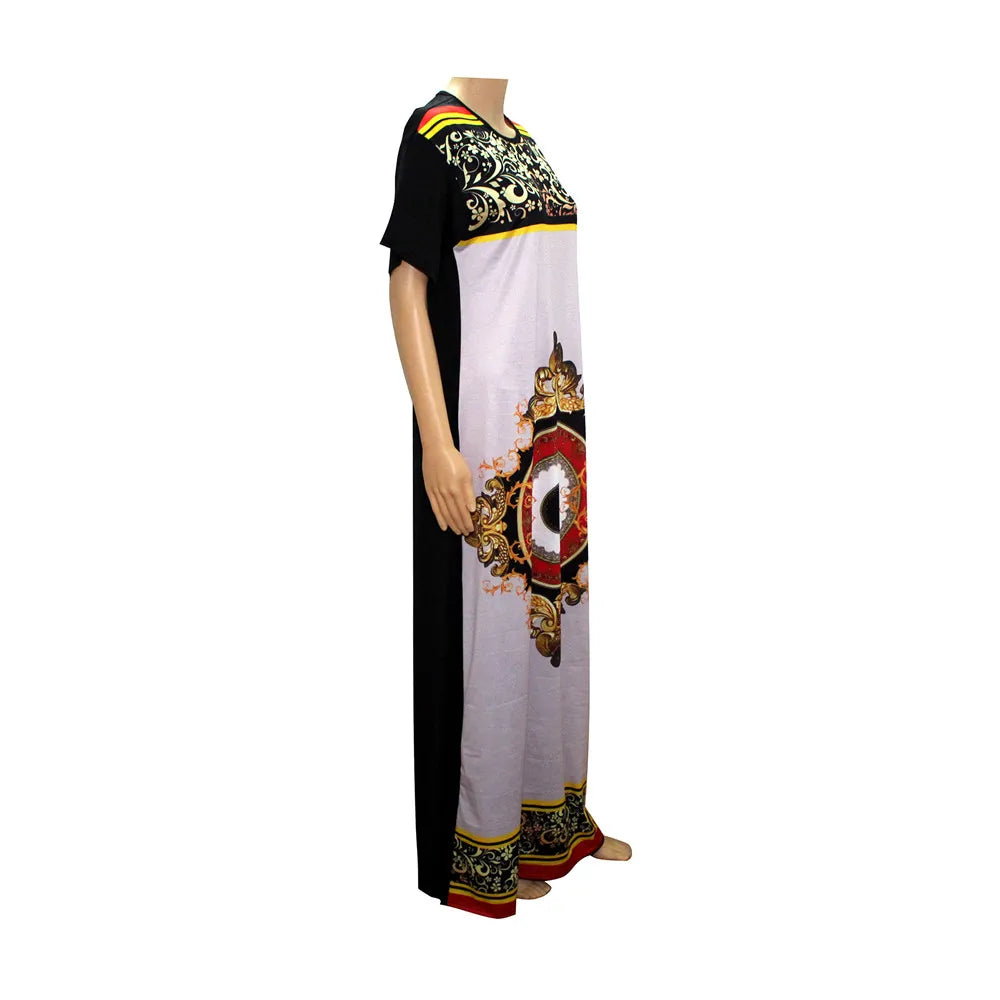 Elegant Sun Print Maxi Dresses for Women