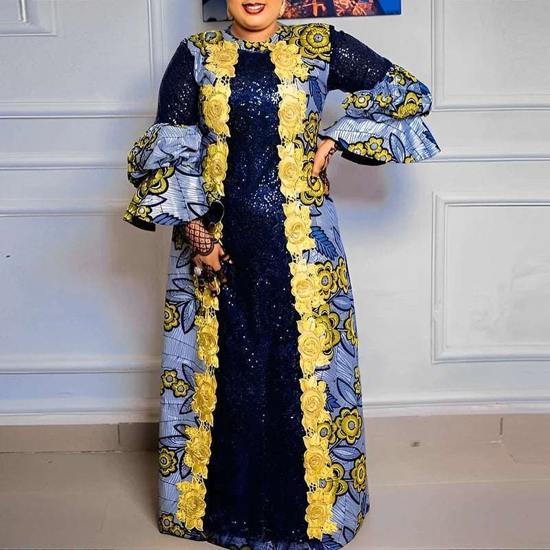 Women Casual Flared Maxi Dress