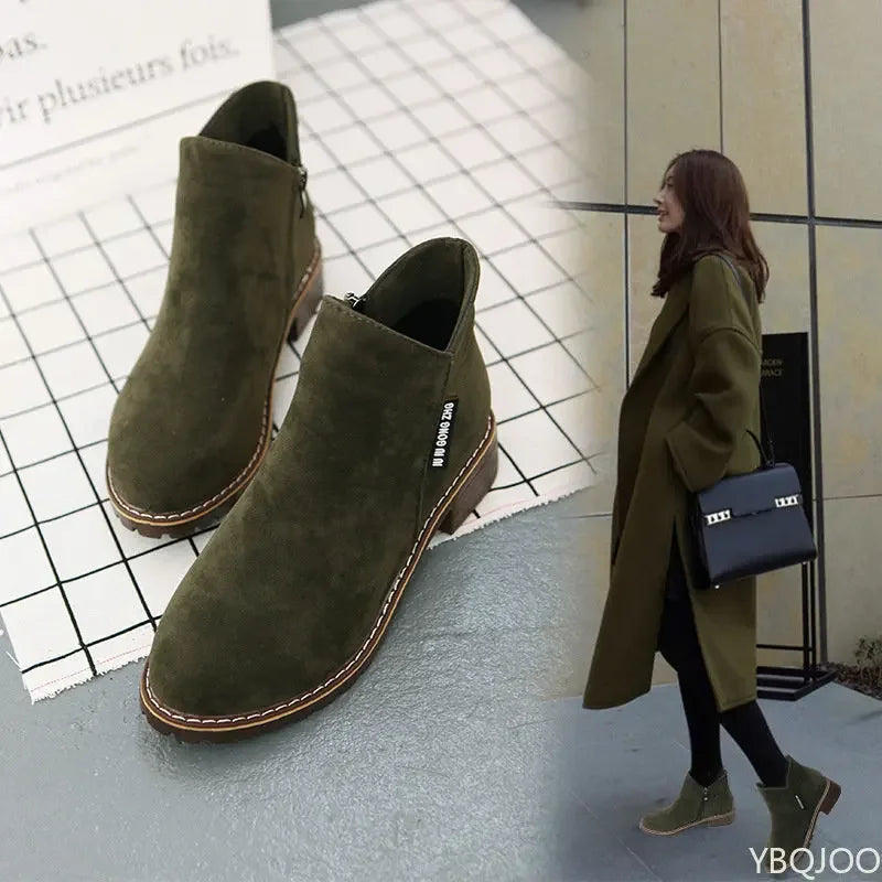 Women's Thick Sole Ankle Snow Boots