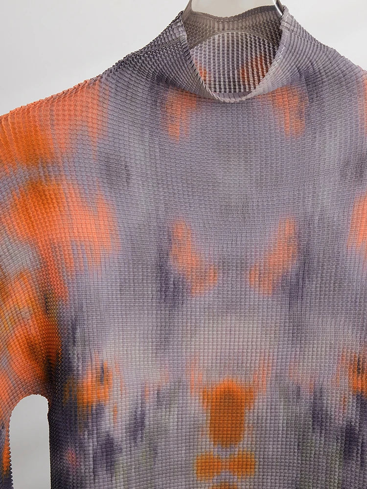 Printed Pleated 2-Piece Skirt Set for Women