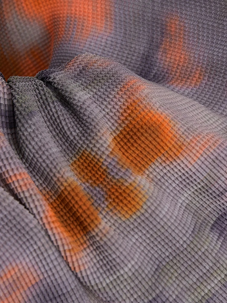 Printed Pleated 2-Piece Skirt Set for Women