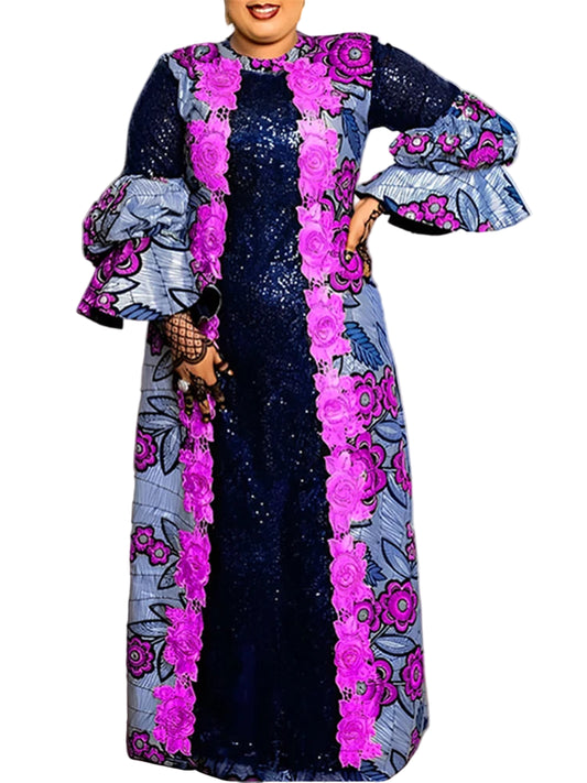 Women Casual Flared Maxi Dress