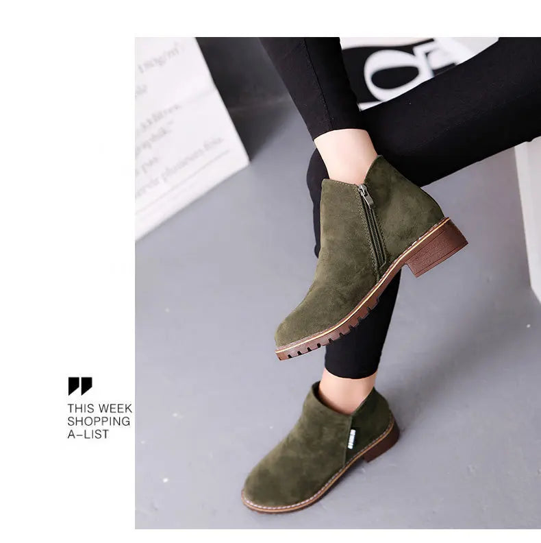 Women's Thick Sole Ankle Snow Boots