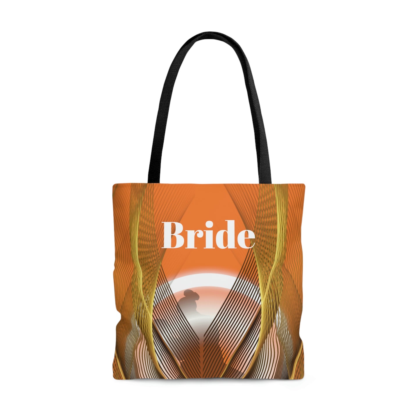 Custom Bridal Tote | Orange Bag | Practical Wedding Gift | Bridal Shower | Women Engagement Bride to be Handbag