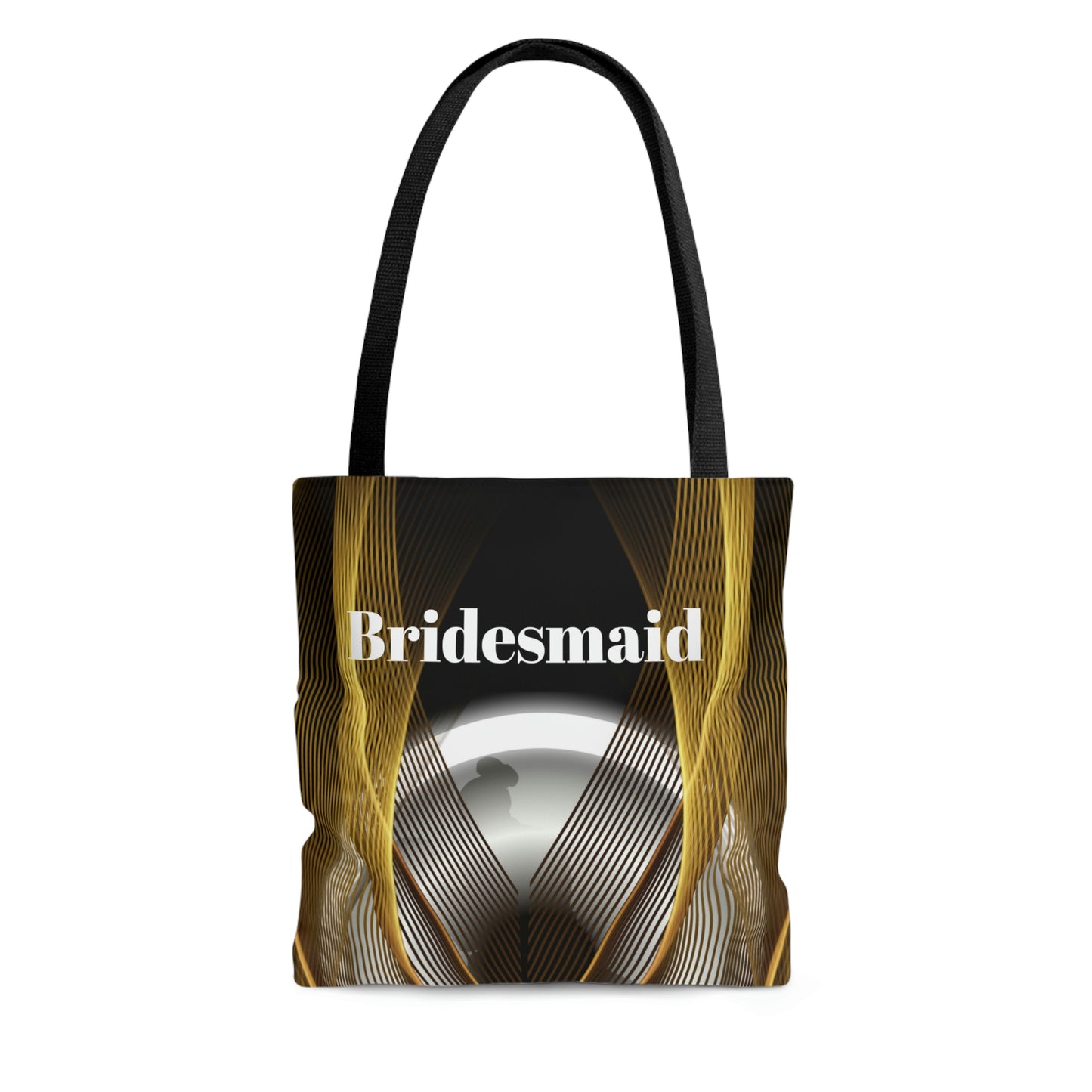 Bridesmaids Gifts | Custom Black Tote | Practical Wedding Gift | Bridal Shower  | Bridal Team Handbag