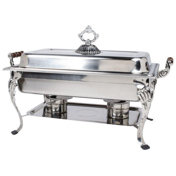 Deniza Luxury Scroll Buffet Server 8 QT. Food Warmer.-chafing dish food warmer-Free Item Online
