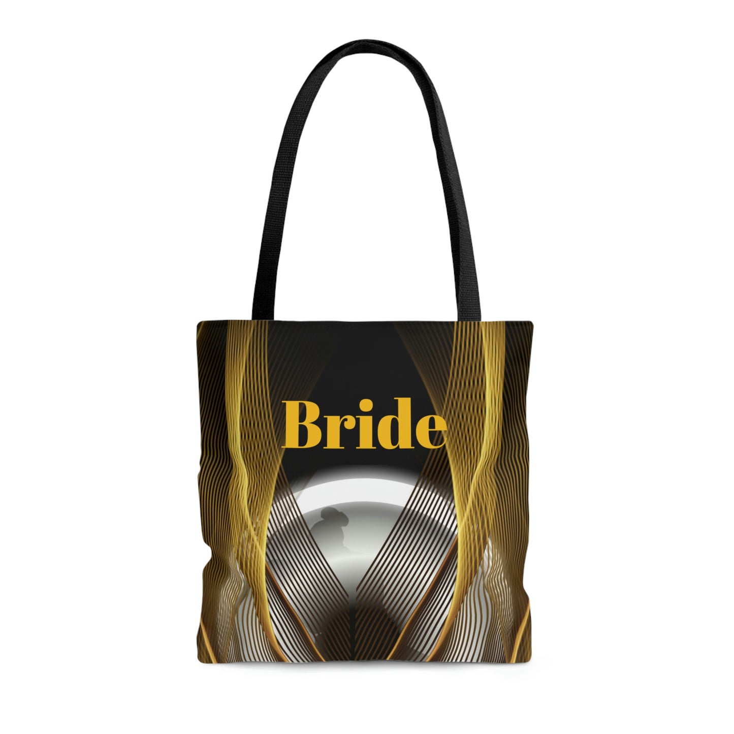 Custom Bridal Tote | Black Bag | Practical Wedding Gift | Bridal Shower | Women Engagement | Bride to be Handbag | Gift For Her