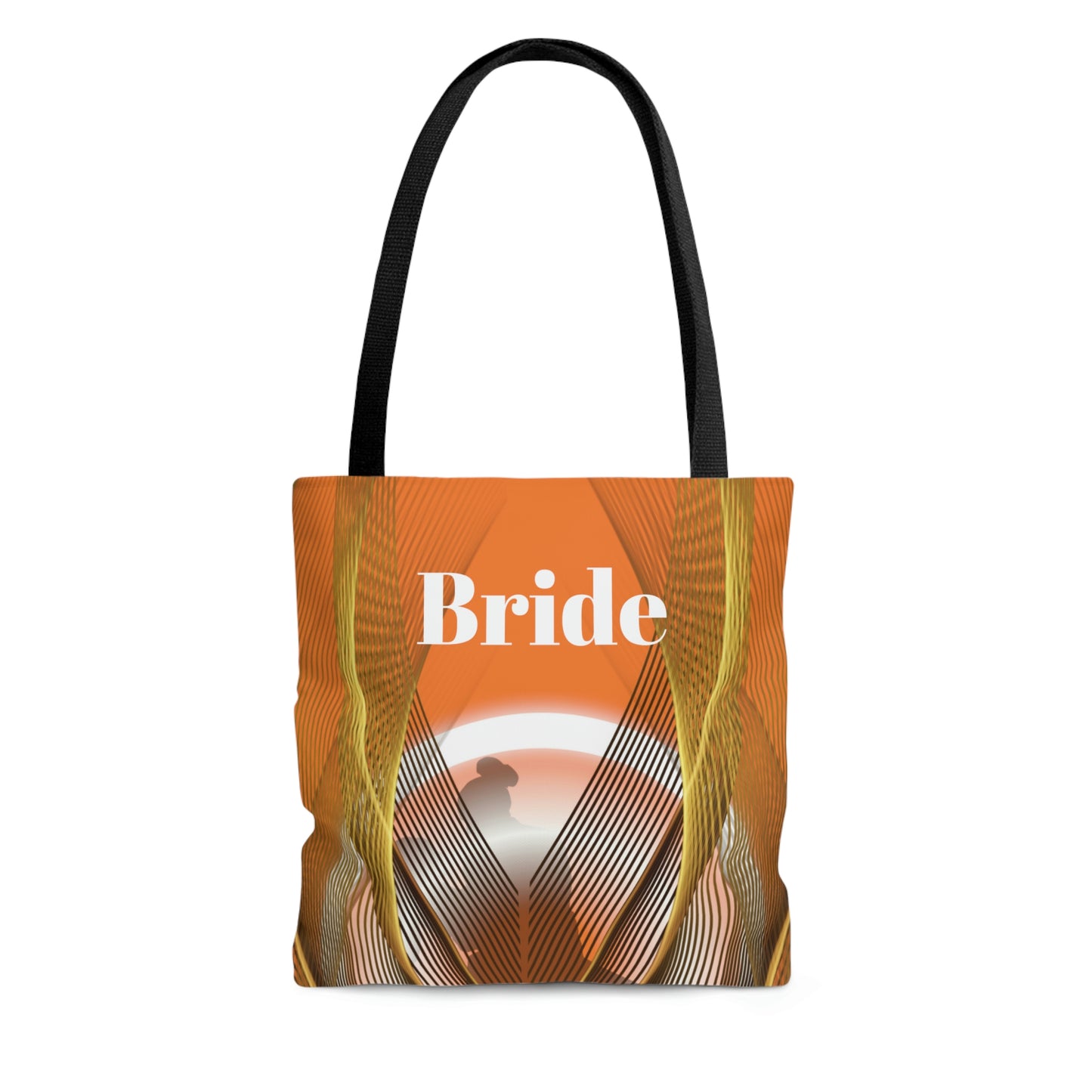 Custom Bridal Tote | Orange Bag | Practical Wedding Gift | Bridal Shower | Women Engagement Bride to be Handbag