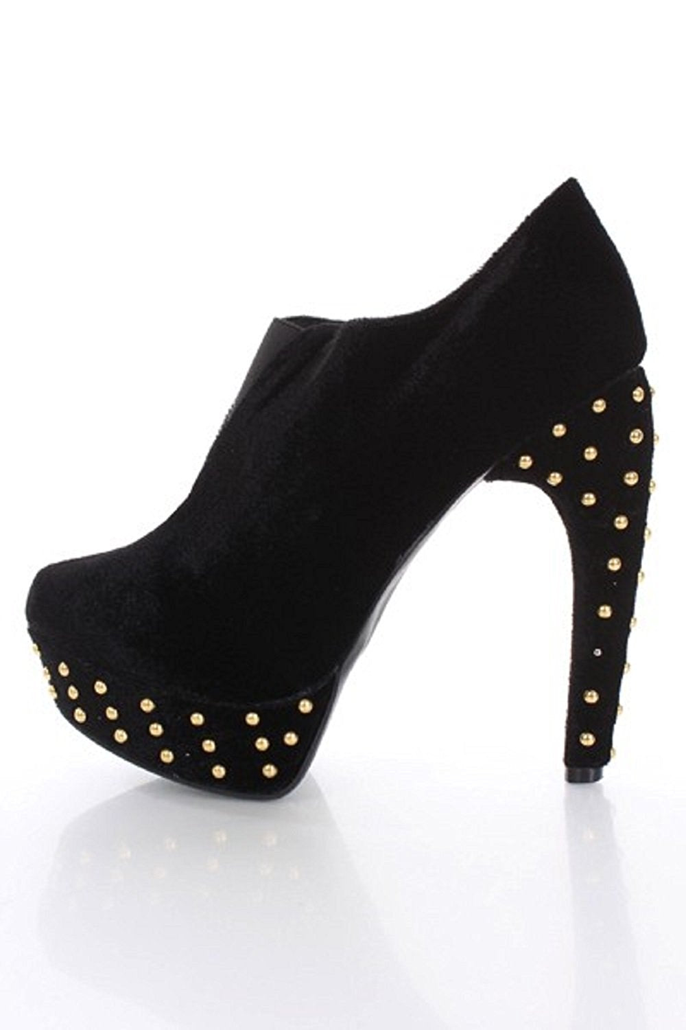 Women Black Fahrenheit Ankle Suede Booties Ladies Shoes-women shoes-Free Item Online