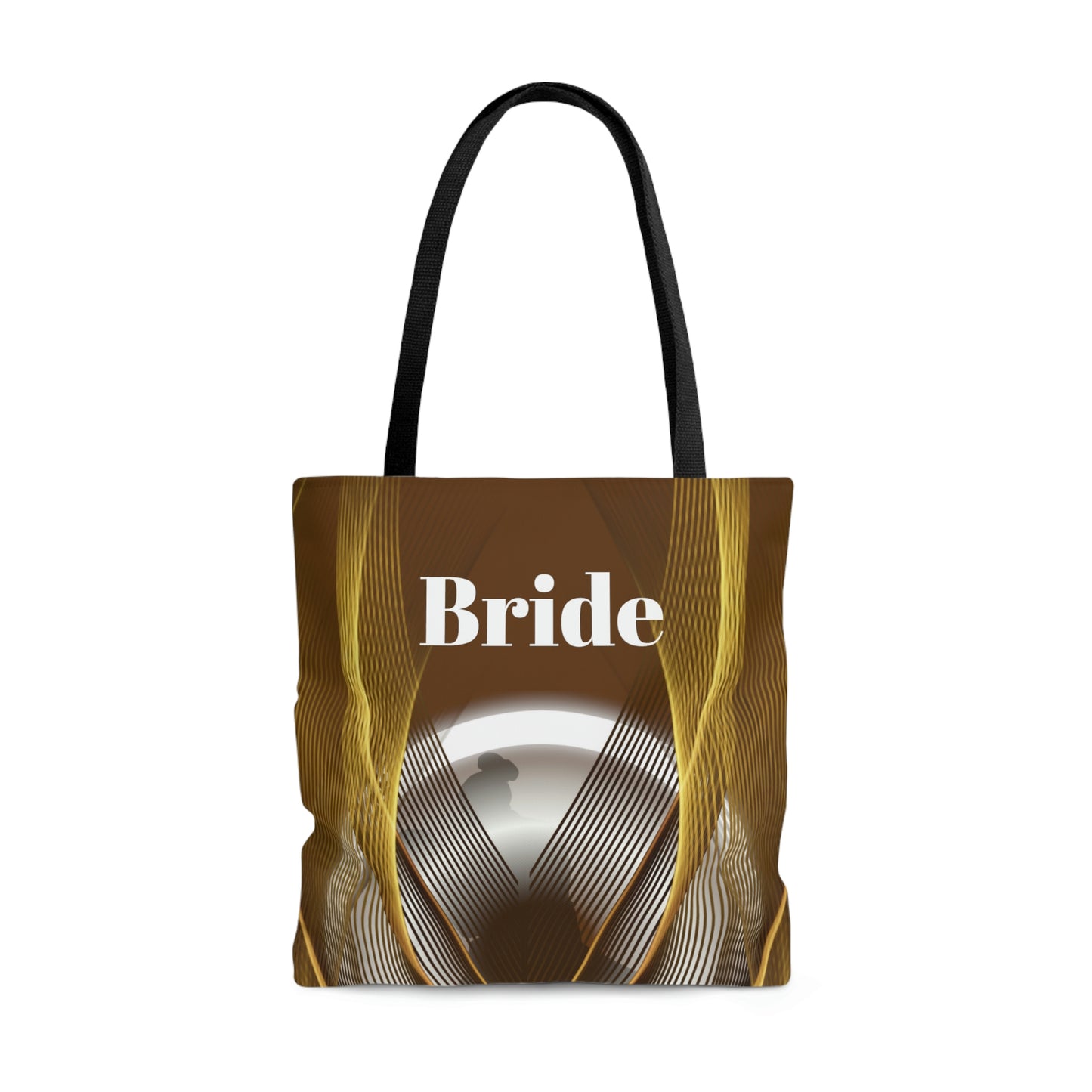 Bride Tote | Brown Pattern Women Shoulder Bag | Practical Wedding Gift for Her | Bridal Shower Gift | Women Engagement | Bride to be Handbag
